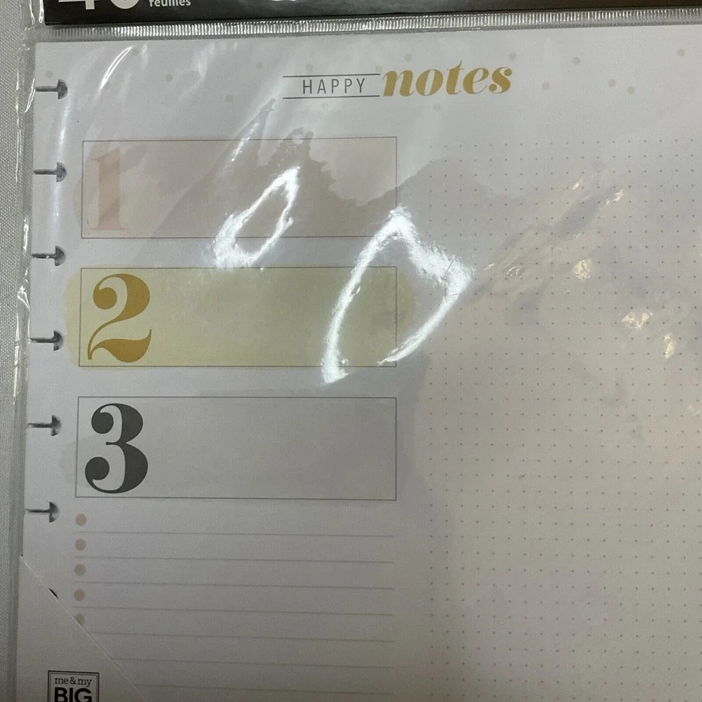 The Happy Planner Everyday‎ Happy Notes Large Refill Pages 40sheets